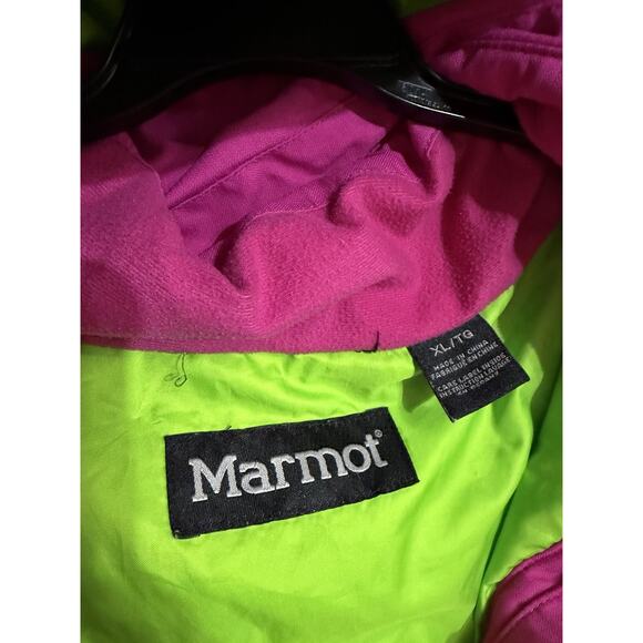 MARMOT SUBLETTE SNOWBOARD/SKI Winter Jacket Coat Pink Purple Green Women’s Sz XL - Picture 2 of 4